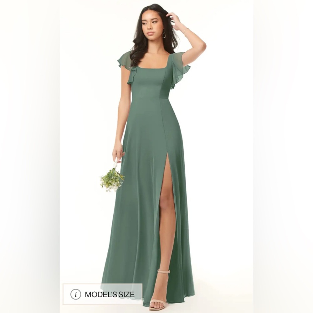 Azazie Green Sweetheart Maxi Gown